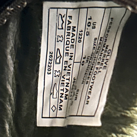 Merrill Performance Minimalist suede shoe in Olive tan Super Rare. - Picture 4 of 7